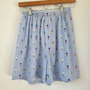 Women's Light Blue Buoy Sleep Shorts - Small